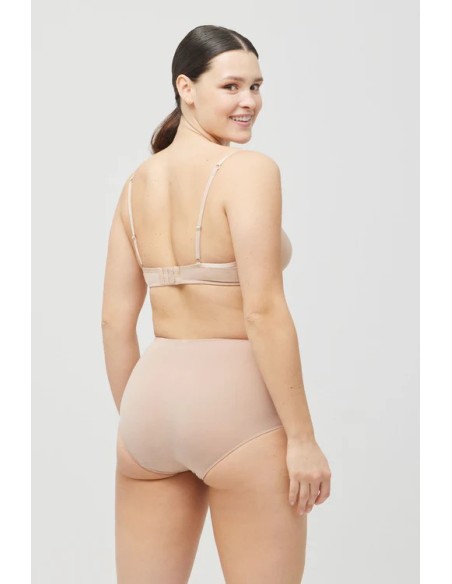 Bragas reductoras de algodón de compresión media nude