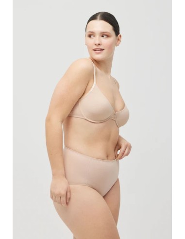 Bragas reductoras de algodón de compresión media nude