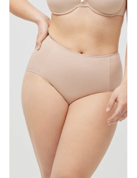 Bragas reductoras de algodón de compresión media nude