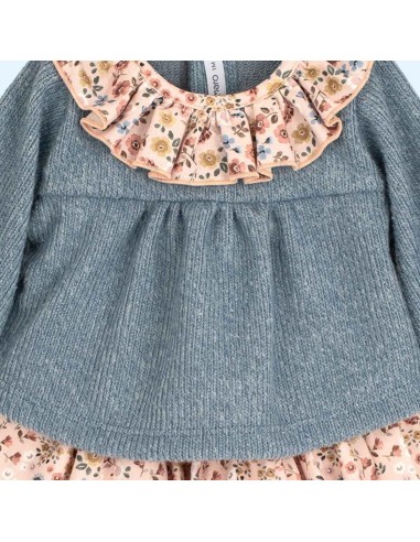 Conjunto pololo niña azul poniente