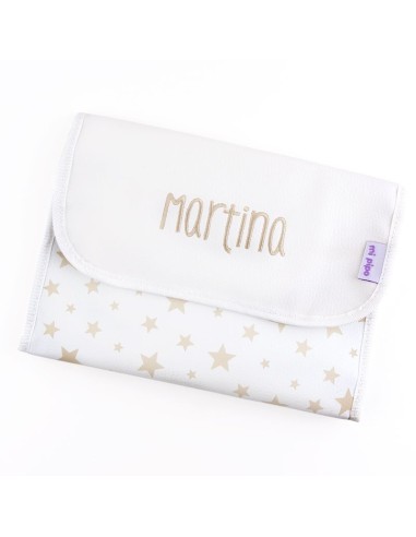 Mi pipo Portadocumentos Estrellas Beige Personalizado