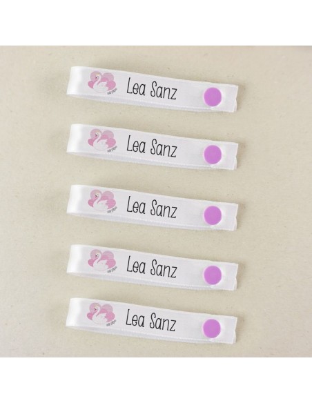 Pack 5 cintas para colgar ropa personalizadas Cisne