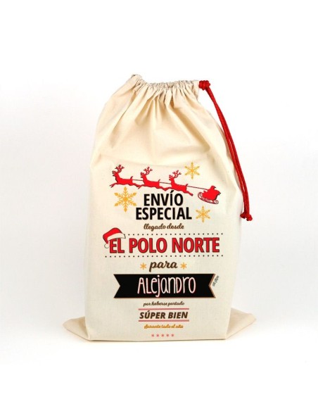 Saco Navideño para Regalos Trineo personalizado