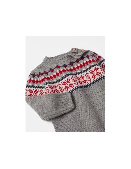 ZIPPY JERSEY DE PUNTO JACQUARD PARA BEBÉ NIÑO, GRIS