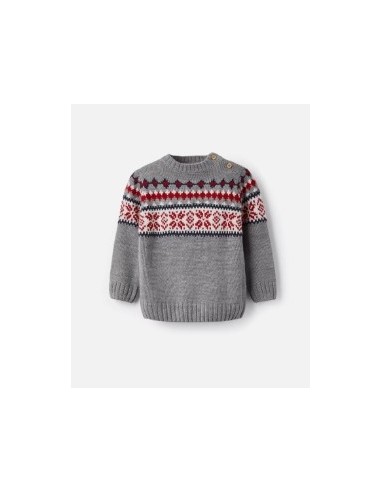 ZIPPY JERSEY DE PUNTO JACQUARD PARA BEBÉ NIÑO, GRIS