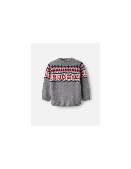 ZIPPY JERSEY DE PUNTO JACQUARD PARA BEBÉ NIÑO, GRIS