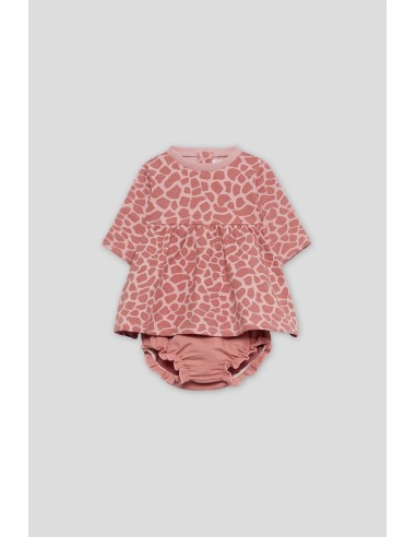 Street Monkey vestido niña rosa nude