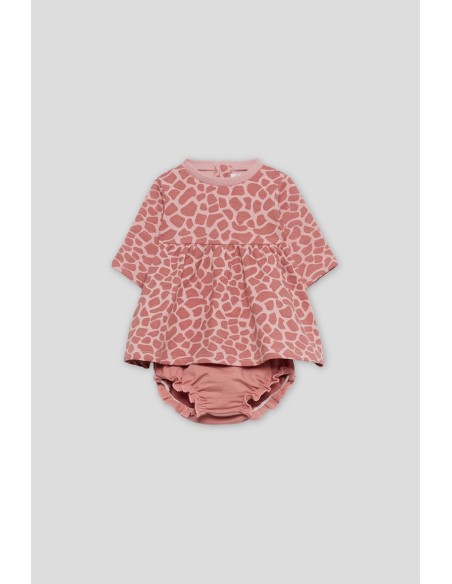 Street Monkey vestido niña rosa nude