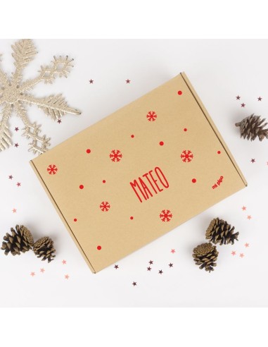 Cajita Navidad Bebé personalizada Papá Noel