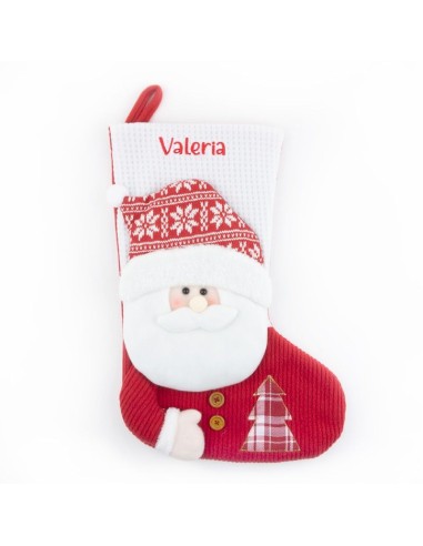 Calcetín PUNTO Navidad Papá Noel personalizado