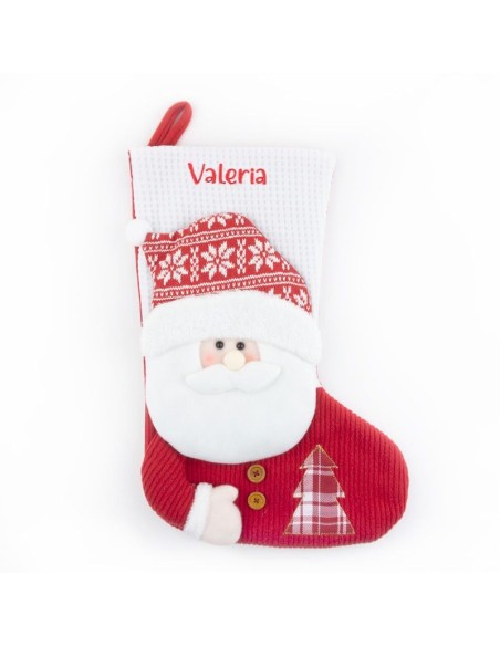 Calcetín PUNTO Navidad Papá Noel personalizado