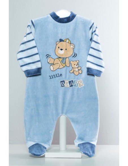 Pijama de bebe osito terciopelo