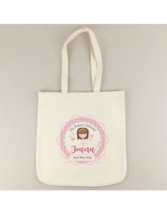 Bolso Algodón Natural Comunión Niña personalizada