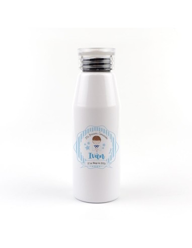 Botella Aluminio personalizada Comunión Niño