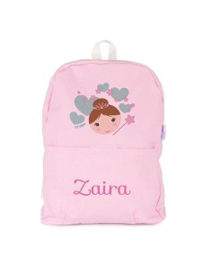 Mochila Medium LONA Hada personalizada, color a elegir