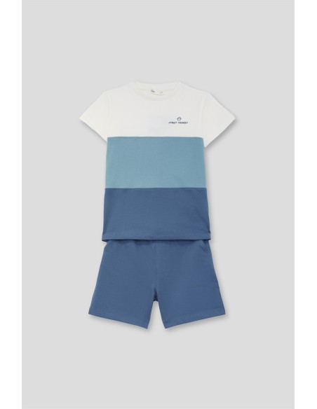 Conjunto niño tonos azulones