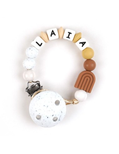 Cadenita de silicona Gritty Beige Personalizada