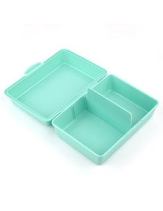 Cajita Porta Alimentos Menta personalizada Comunión Niño 2