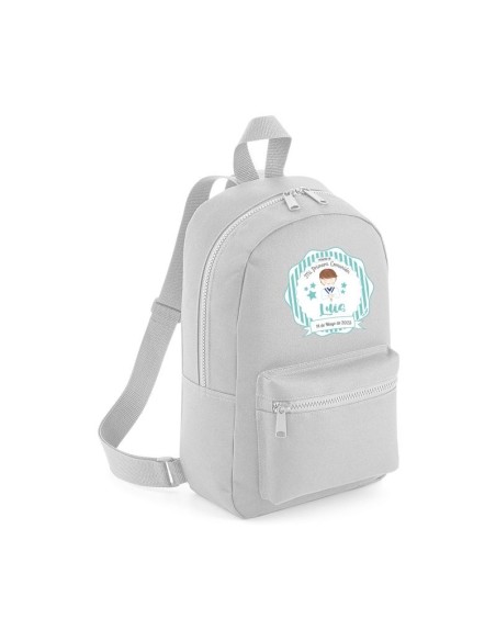 Mochila Medium Nylon Comunión Menta Niño, color a elegir