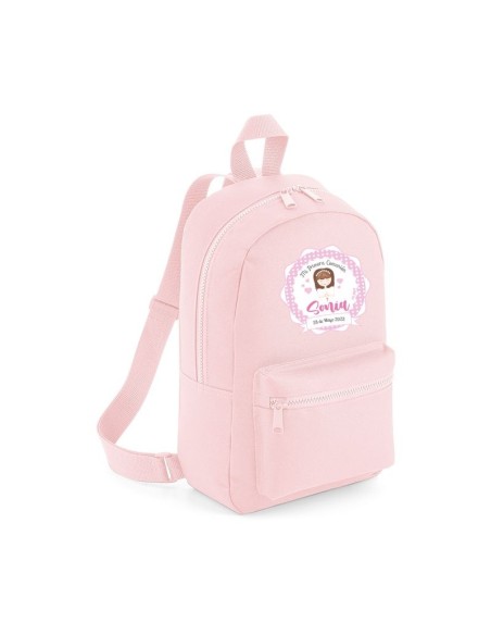 Mochila Medium Nylon Comunion Niña. color a elegir