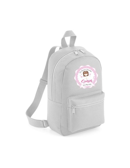 Mochila Medium Nylon Comunion Niña. color a elegir