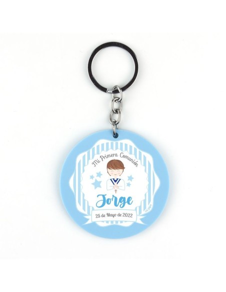 Llavero Metacrilato Comunión Niño personalizado