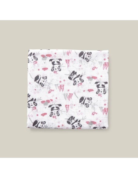 Pack de gasas panda rosas