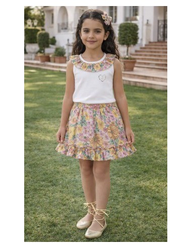Alma Petit conjunto falda floral