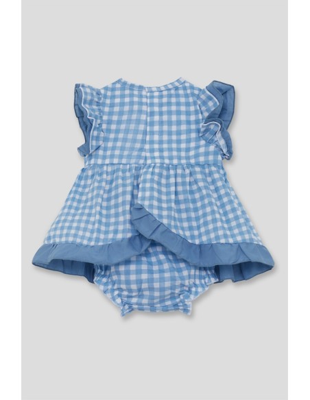 Vestido bebe niña vichi azulón