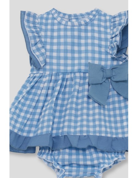 Vestido bebe niña vichi azulón