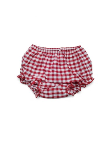 Anacastel  vestido de bebe niña vichi rojo.