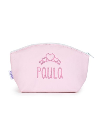 Neceser Polipiel Basic Rosa Personalizado