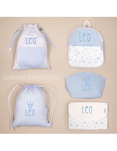 Neceser Polipiel Basic Azul Personalizado