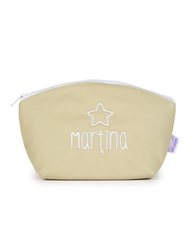 Neceser Polipiel Basic Beige Personalizado