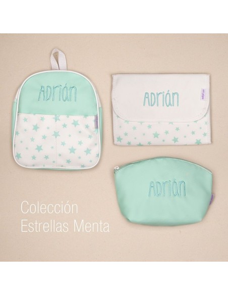 Neceser Polipiel Basic Menta Personalizado