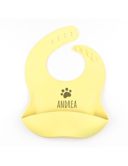 Babero SILICONA Personalizado HUELLA