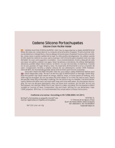 Cadenita de silicona Arcoíris Celeste Personalizada 2