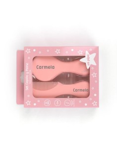 Set Cepillo y peine rosa Personalizados nuevo modelo