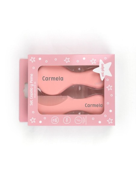Set Cepillo y peine rosa Personalizados nuevo modelo