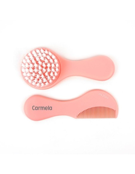 Set Cepillo y peine rosa Personalizados nuevo modelo