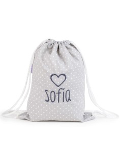 Petate Topitos Gris Personalizado