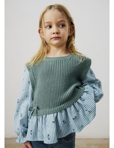 Mayoral chaleco niña y camisa
