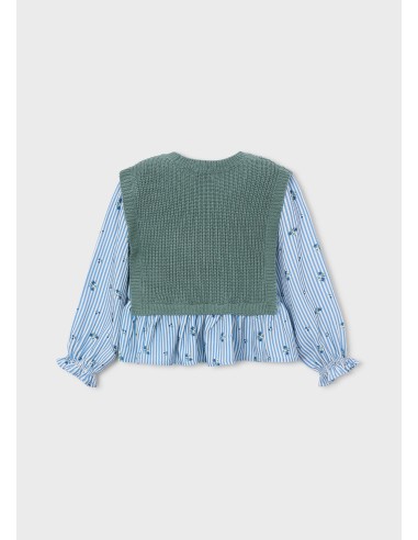Mayoral chaleco niña y camisa