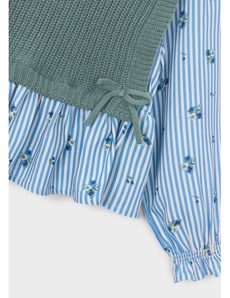 Mayoral chaleco niña y camisa
