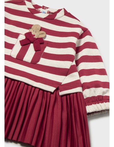Vestido combinado felpa Mayoral